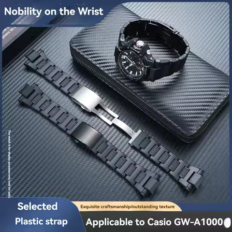 Suitable for Casio g-shock GA-1000 1100 GW-A1100 A1000 men's plastic steel watch chain
