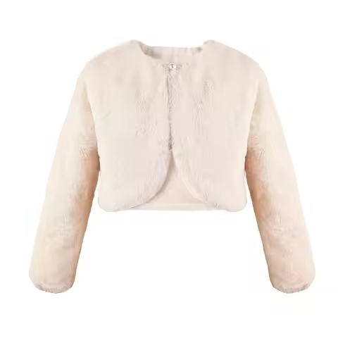 Coat of Many Colors Jacket Kids Girls Jacket Coat Toddler Kids Dressy Cardigan Fleece Fuzzy Bolero S