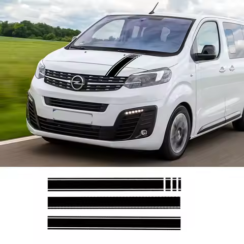 Car Hood Cover Engine Stickers For Peugeot Traveller Opel Zafira Life Camper Van Bonnet Graphics Vin