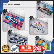 Floor Mat Batik Motif Floor Mat Floor Mat Florals Anti Slip Floor Mat Random Foot Mat