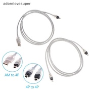 AD1MY 1394 Fire Wire USB To 4p USB To 1394 Data Cable IEEE 1394 Connection Cable Camera DV Acquisiti
