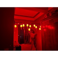 Wholesale red lights with the word blessing, 5m long, 12 red bulbs with the word blessing, decorativ