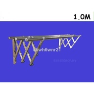 ✻Stainless Steel Wall Mounted Retractable Cloth Hanger Drying Rack Hang Bar Besi Ampaian Dinding Besi Penyidai Baju