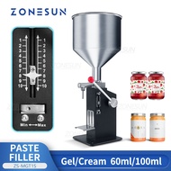 ZONESUN ZS-MGT1S Liquid Paste Filling Machine Manual Bottle Filler Cosmetic Cream Honey Pasta Sauce 