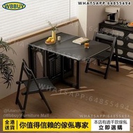 (Wbbuy)免安裝/實木岩板摺疊餐桌 帶電磁爐摺疊桌 摺枱 摺疊飯桌 可伸縮餐桌 電磁爐餐桌 餐檯 飯枱 Dining table 摺疊椅 餐椅組合 包送貨