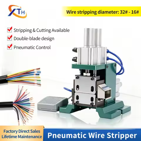 Pneumatic Wire Stripping Machine 3F Multi-core Cable Stripper Copper Wire Peeler For Small Electroni