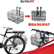 Keranjang Sepeda Lipat Foldable Basket Untuk Sepeda Dewasa MTB Lipat