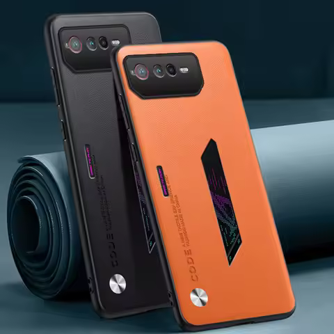 Luxury PU Leather Case For Asus ROG Phone 6 D 6D Back Cover Silicone Shockproof Protection Phone Cas