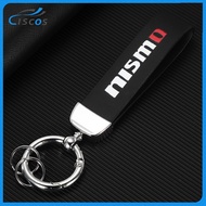 Ciscos For NISMO Car Keychain Leather Key Holder Car Accessories For Nissan Note GTR Qashqai Serena NV350 Kicks Sylphy NV200 X Trail Teana Elgrand