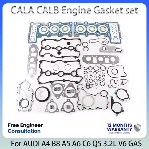 CALA CALB Engine Full Gasket Set For AUDI 3.2L 3.2 L T V6 GAS 10185800 06E103148AC 07-12 A4 B8 A5 A6