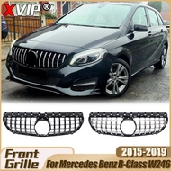 XVIP Perfect Match Front Chrome Silver Diamonds Style Bumper Grille For Mercedes Benz B W246 2015-19