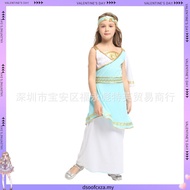 Greek Roman Princess Goddess Venus Athena Costume Kids Halloween Dress up Costume