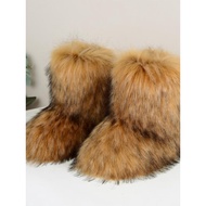 Women's Y2K Mao Winter Boots - Plush-Lined Cotton Snow Boots
