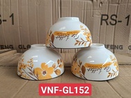 combo 10 chén sứ 5 chén cơm hoa văn mẫu GL110 chén cơm sứ trắng 11cm