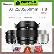 7Artisans 25mm f1.8 / 35mm f1.8 / 50mm f1.8 Lite APS-C Auto Focus Lens For XF / FE Mount Mirrorless 