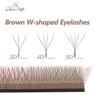 GLAMLASH 3DW4DW5DW Brown Eyelash Extension C/D/L/LU/M False Lashes