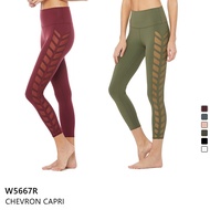 Country Now 7-Point Chevron Patchwork Yoga Capri Pants