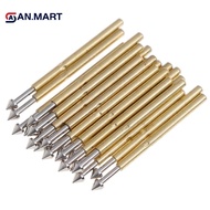 AN.MART 100Pcs P75-E2/E3 spring test probe pogo pin 1.3/1.5mm conical head 1.0mm thimble MY