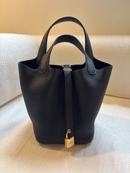 Hermes Picotin Lock 18 Black 黑金