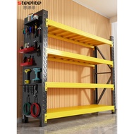 Heavy-duty shelving rack, warehouse tool rack, storage heavy-duty cargo rack, basement storage rack,