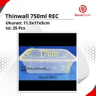 Thinwall 750ml / Box 750ml/ Kotak Microwave 750ml