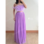 Lavender Ruffle Bloom Two-Piece Dress - Enchanted Garden Collection by Trendsetter Sunday