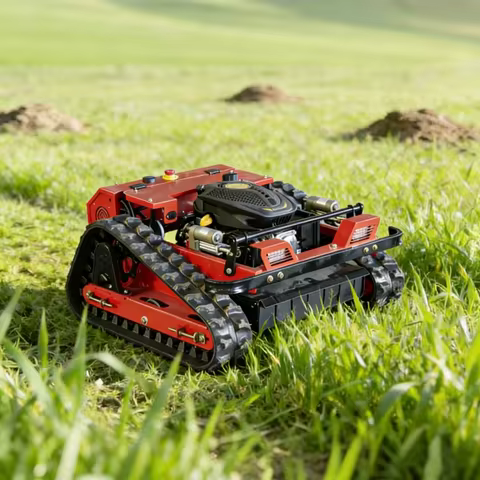 Customized Smart Remote Lawn Mower,Farm Garden Automatic Crawler Track Lawn Mower Robot,Household Su