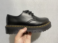 Dr. Martens Men S Thick-Soled 3-Hole Bex Female Low-Top Leather Line Round Toe Casual Martin Shoes