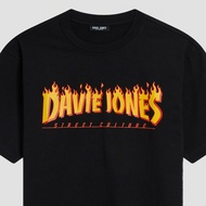 DAVIE JONES เสื้อยืด Logo Oversized Fit T-Shirt LG0116 สีดำ