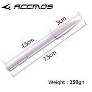 12pcs ID4.2mm Stainless Steel Insert Arrow Point 80 -200 Grains for Bow and Arrow DIY