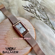 宾马 Balmer 8169L Sapphire Women Watch with Stainless Steel Mesh Band