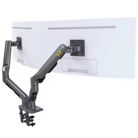 Dual Monitor Arm Ultra Wide Full Motion Swivel Monitor Mount for 27''-34'' Monitors Stand G55/G65