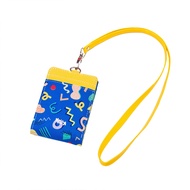 Knicknack Bifold Id Card Wallet Memphis Blue | Card Holder | Folding Canvas Wallet | Women's Id Card