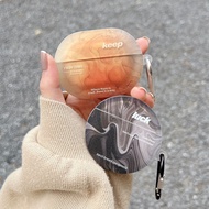 Amber Gradient Ink and Wash Color Case Cover for Huawei Freebuds 4 Pro 2 3 4i 5i Bluetooth Charging 