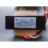 Power Transformer EI76075-1 AC 24V 220V to 24V 3.125A Copper Coil Foot Tile