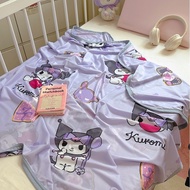 Kuromi Cool Silk Nap Blanket Children baby Single Leisure Blanket Multifunctional Blanket baby Cool 