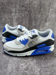 💥現貨💥爆款復古緩震舒適百搭男女同款運動鞋 | Nike Air Max 90 白灰藍經典配色|