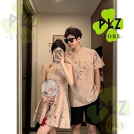 Couple Outfit - Chinese New Year 2027 Traditional Style Cheongsam Dress & Shirt qipao 唐装 CNY 2027