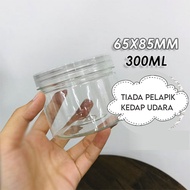 ABS - Malaysia Stock - Pet Plastic Jar With Lid / Transparent Balang Biskut Kuih Raya Kedap Udara Plastik / Jar Herba Rempah Ratus