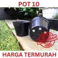 MURAH Pot Bunga Murah/ Pot Tanaman / Pot Plastik hitam uk 10 cm