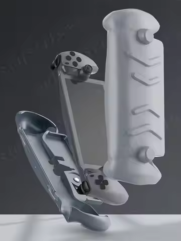 TPU Case with Stand Protective Case Cover Detachable Face Cover Grip Cover Case Protector for PS5 Po