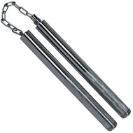 SATUAN TOP Bruce lee toya sambung baton stick double dobel stik tongkat pukul nunchaku besi logam ru