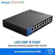 LINKSYS ( LGS108P-AP ) LGS108P Business PoE 8-Port (4-Port PoE+, 50W) Gigabit Desktop (Unmanaged) SW