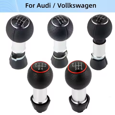 12mm / 23mm Hand Speed Gear Shift Knob For Audi A1 A2 A3 8L 8P A4 B5 B6 B7 B8 B9 A5 A6 C5 C6 C7 C8 C