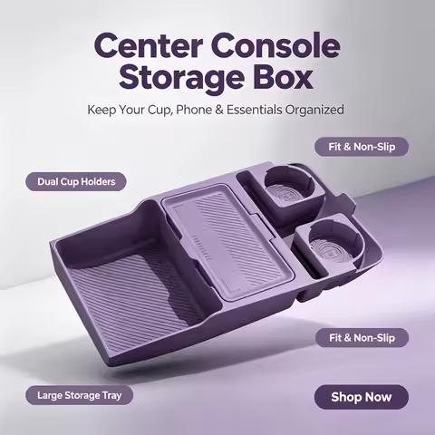 Tray Avatr 12 Drop-in For Avatr 12 2024 Center Console Lower Storage Box, Drop-in Silicone Organizer