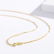 【CC】✚ Bernicl 35cm-60cm 1.5mm 925 with Gold Women Children Jewelry Kolye Collares