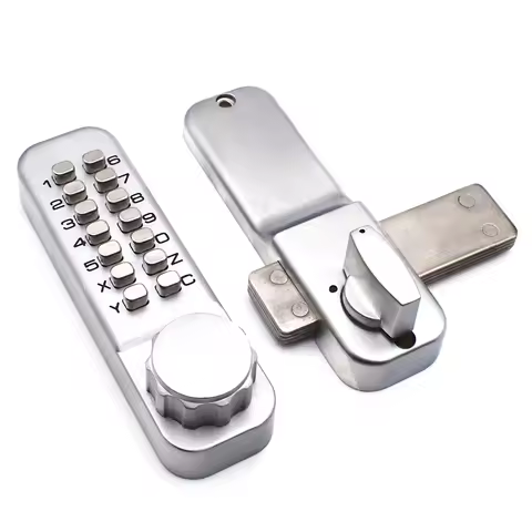 Security Door Lock Keyless Mechanical Door Locks Digital Keypad Password Machinery Code Waterproof F
