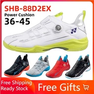 2024 New Yonex Power Cushion 88D2 Badminton Shoes Wide Feet for Unisex Breathable Damping Hard-Wearing Anti-Slippery Yonex Badminton Shoes 88dial 2(With Box)
