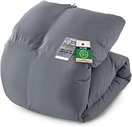 Iris Plaza PAA24RP0339 Comforter, Semi-Double, 90% White Duck Down, Fill Amount, 2.2 lbs (1 kg), Mad