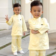 Baju Melayu Budak Lelaki (umur 6m-13y) warna Kuning Cair Kuning Muda Baby Yellow Kanak kanak anak